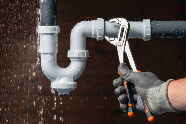 Professional Sewer Line Repair technician working in Central Village, CT